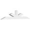 Ekena Millwork Saratoga Architectural Grade PVC Gable Bracket, 108"W x 22 1/2"H x 6"D x 6"F, 5/12 Pitch GBP108X23X0606SAR00 - alternate 1